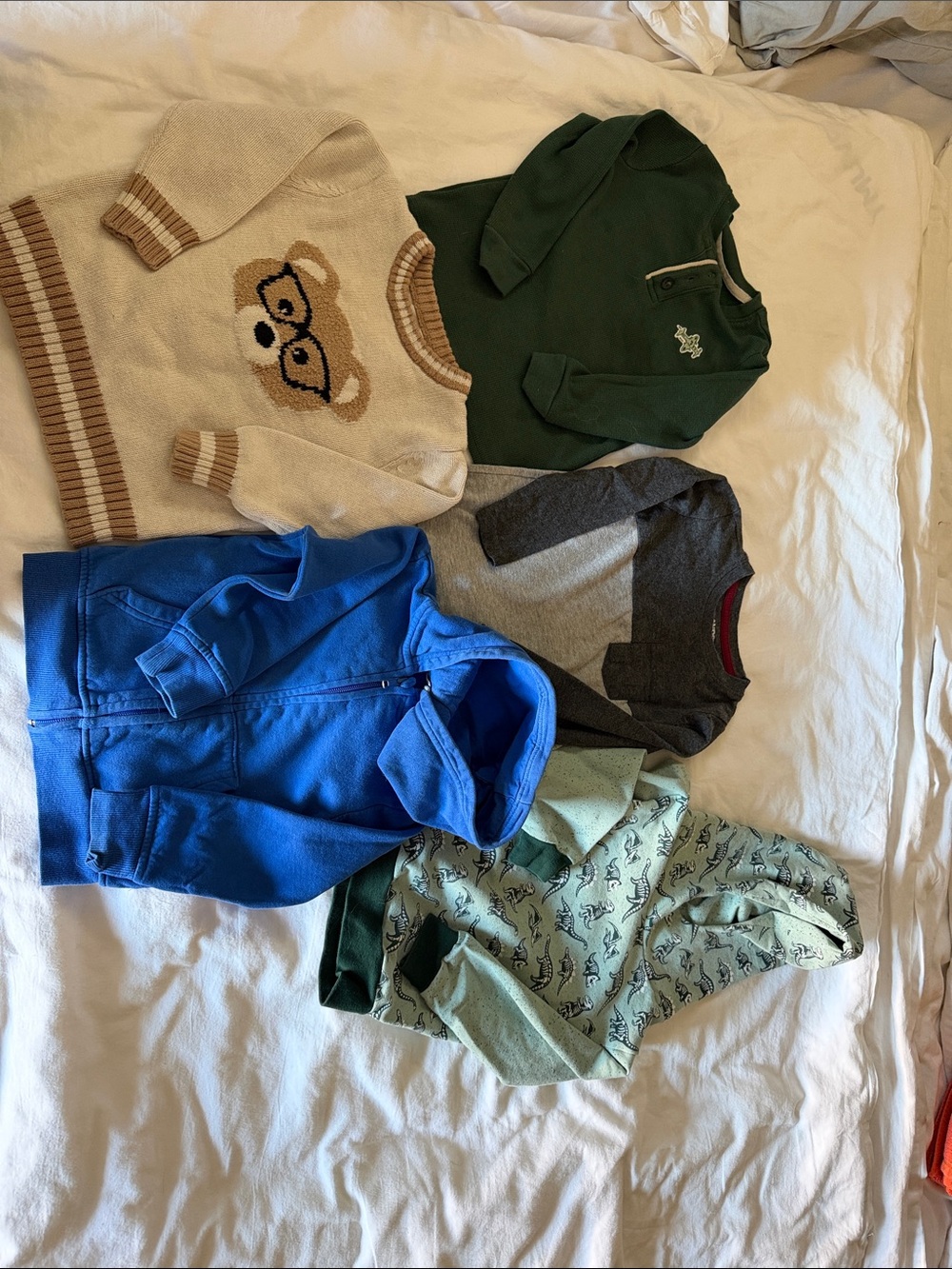 Mixed Boys' Sweaters and Hoodies - Blue, Green, Beige, Gray